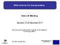 Network of Excellence in Internet Science (JRA8, Internet for Sustainability, IBBT)