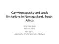 Eirin Hongslo - Carrying capacity and stock limitations in Namaqualand, South Africa