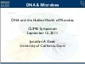 DNA and the hidden world of microbes
