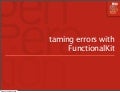 Taming Errors with FunctionalKit