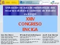Utilización na aula de matemáticas dos recursos dixitais e cadernos de traballo de ED@D