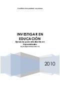 Ejercicio previo pensar la educacion