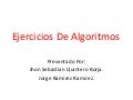 Ejercicios de algoritmos