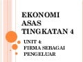 Ekonomi Asas Tingkatan 4 Unit 4 - Firma Sebagai Pengeluar