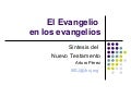 El Evangelio En Los Evangelios 