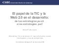 El papel de las TIC y la Web 2.0 en el desarrollo: de las estrategias push a las estrategias pull