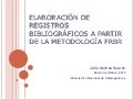 Elaboracion registro FRBR
