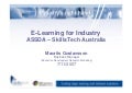 E-Learning for Industry - ASSDA – SkillsTech Australia. 