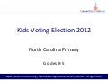Election 2012 NC Primary - Grades K-5