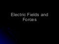 Electric Fields