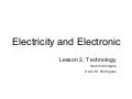 Electricity and Electronic
