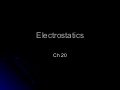Electrostatics