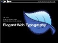 Elegant Web Typography