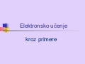 Elektronsko ucenje - Moodle