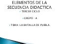 Elementos de la secuencia didactica