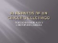 Elementos de un circuito electrico