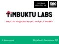 Startup pitch by Eleni Favilli w/ Timbuktu Labs @ MamaBear Conference, Mt. View 4/20