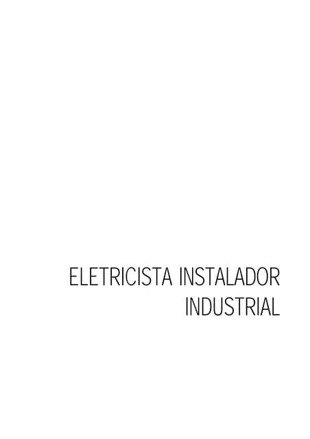 Eletricista industrial partida