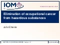 Elimination of occupational cancer from hazardous substances
