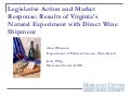 Ellig Wiseman Legislative Action And Market Response  Wine 2005