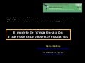 El modelo de formación  acción de fundación evolución 2012