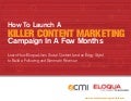How To Launch A Killer Content Marketing Campaign In A Few Months