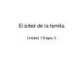 El árbol de la familia