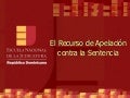 ENJ-300 El Recurso de Apelación contra La Sentencia