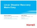 Linux Disaster Recovery Made Easy