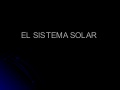 El Sistema Solar