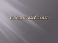 El sistema solar