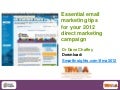 Email marketing tips 2012