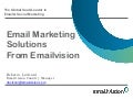 Emailvision email marketing solutions