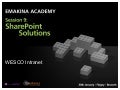Emakina Academy 9 Sharepoint Solutions Wesco Intranet