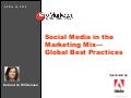 eMarketer Webinar: Social Media in the Marketing Mix—Global Best Practices