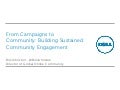 From Campaigns to Community: Building Sustained Community Engagement