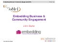 Embedding Business and Community Engagement