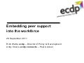 Embedding peer support into the workforce, 23 September 2011