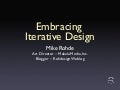 Embracing Iterative Design