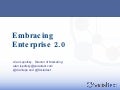 Embracing Enterprise 2.0