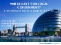 WHERE NEXT FOR LOCAL  GOVERNMENT?  From Ordnance Survey to Google Street View