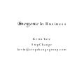 Emergence in Business by Kevin Tate