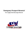Emergency Passport Renewal
