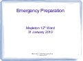 Emergency Preparation