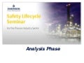 Part 4 of 6 - Analysis Phase - Safety Lifecycle Seminar - Emerson Exchange 2010