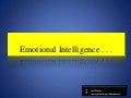 Emotional intelligence