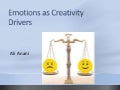 Emotions as creativity drivers