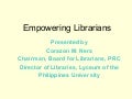 Empowering Librarians 
