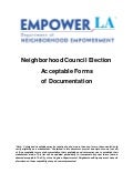 EmpowerLA Elections - Acceptable Forms of Identification