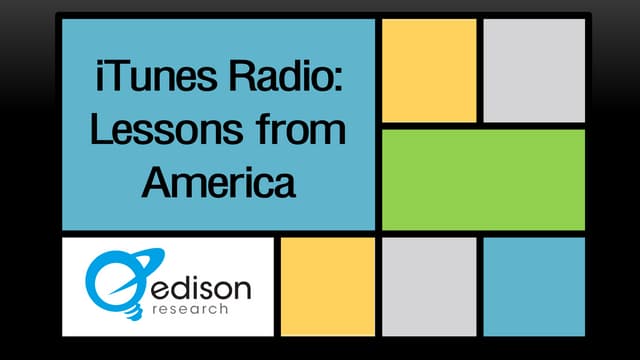 iTunes Radio: Lessons from America
